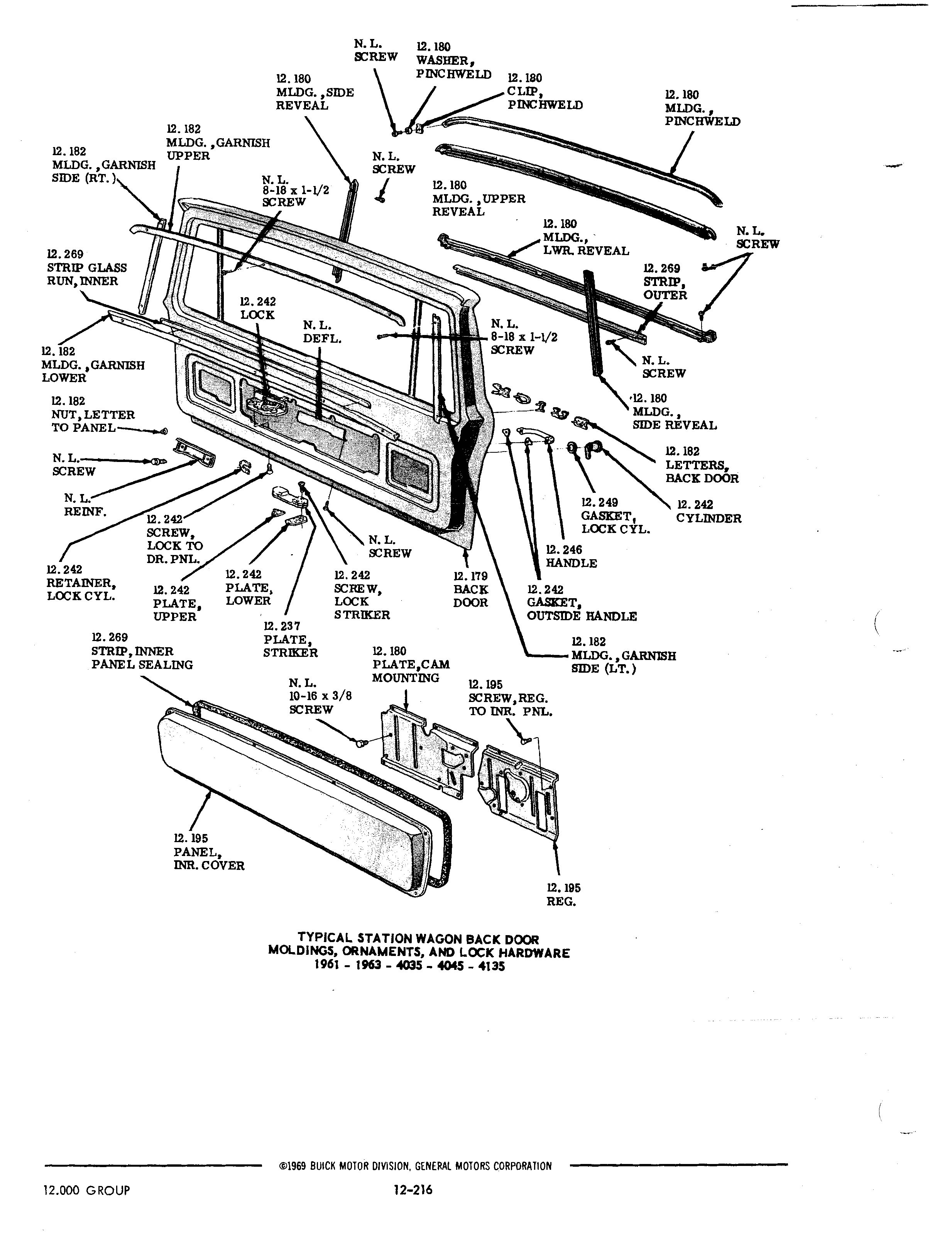 Buick 19401972 Parts illustrations / Buick Chassis And Body